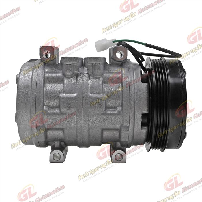 Compressor Modelo Denso 10P15 Caminhão Volkswagen Constellation Motor MAN 2012 > - 24 Volts Polia 4pk 125mm OEM: 2T2820803A — foto 5