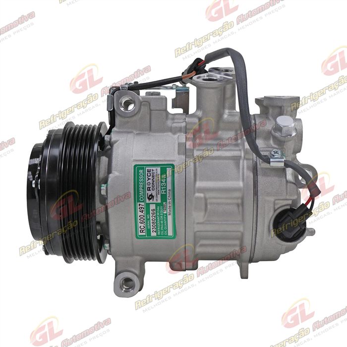 Compressor Modelo Sanden Mercedes Benz Sprinter 314/ 415/ 416/ 516 2020> - 12 Volts Polia 6pk 114mm OEM: A0008303902/ A0008303202/ A0008304400