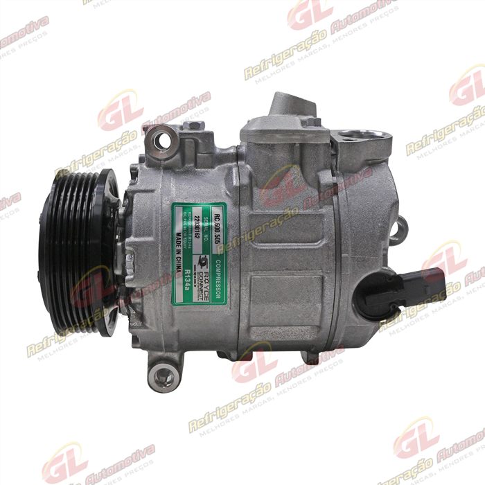 Compressor Modelo Denso 6SEU14C Volkswagen Amarok Diesel 2010 Até 2017 - 12 Volts Polia 6pk 105mm OEM:7E0820803J