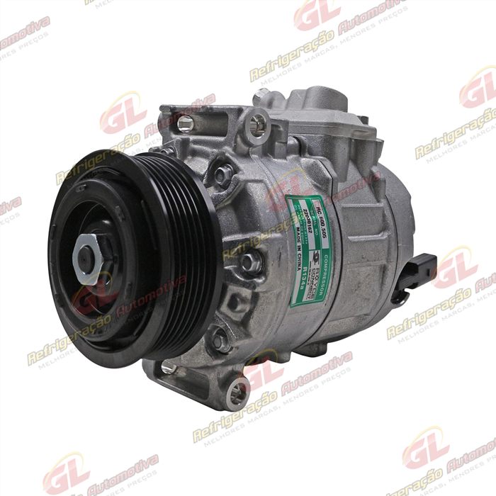 Compressor Modelo Denso 6SEU14C Volkswagen Amarok Diesel 2010 Até 2017 - 12 Volts Polia 6pk 105mm OEM:7E0820803J — foto 2