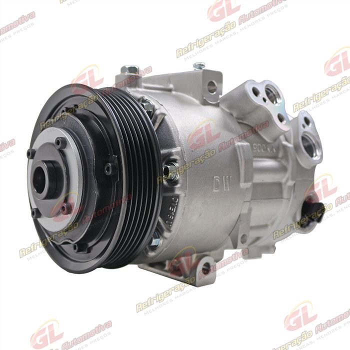 Compressor Modelo Doowon DVE 16N Hyundai Creta 2.0 2017>/ Kia Sportage Motor 2.0 2017 Até 2020 - Conexão 19MM - 12 Volts Polia 6pk 120mm — foto 2
