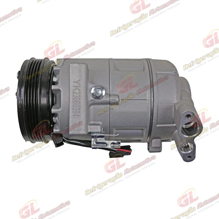 Compressor Modelo Valeo Renault Logan / Sandero 1.0 2014 Até 2018 - 12 Volts Polia 4pk OEM: 926006775R — foto 5