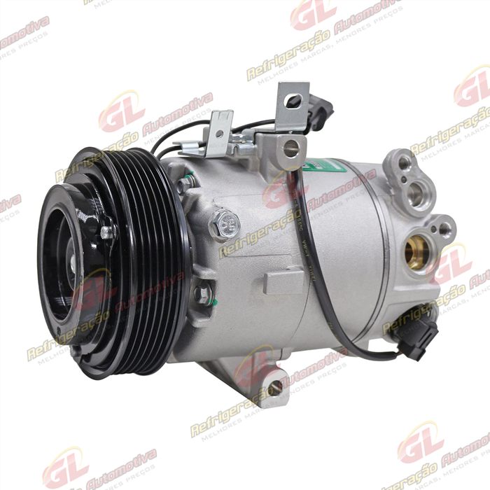 Compressor Modelo HCC Hyundai Elantra 1.8 2011 A 2014 - 12 Volts Polia 6pk OEM: ATBDE03 — foto 2