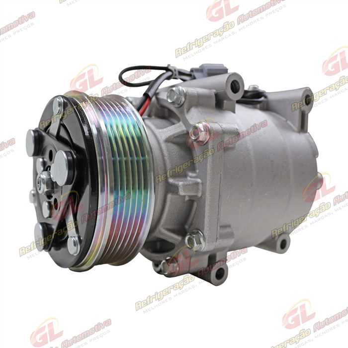 Compressor AATRSA09AA Modelo 4984 Honda Civic 2001 Até 2006 - 12 Volts Polia 6pk 110mm — foto 2
