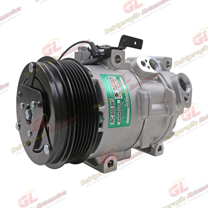 Compressor Modelo Doowon Hyundai DV10 HB20 1.0 Turbo Motor 3 Cilindros 2021> - 12 Volts OEM: 97701R1500 — foto 2