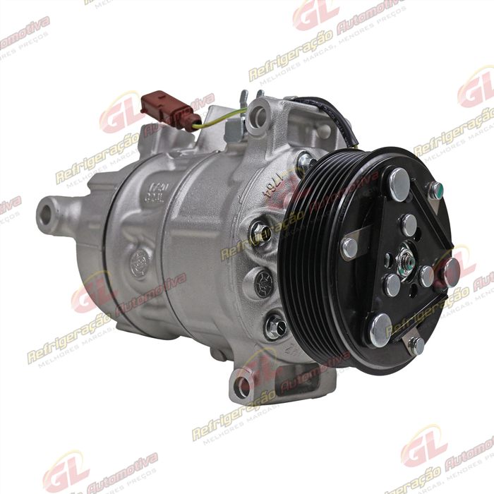 Compressor Modelo Sanden Volkswagen Polo 1.0 TSI/ T-Cross 1.0 TSI 2022>/ Virtus 1.4 Turbo 2022> - 12 Volts 6pk 110mm OEM: 3Q0816803E — foto 3