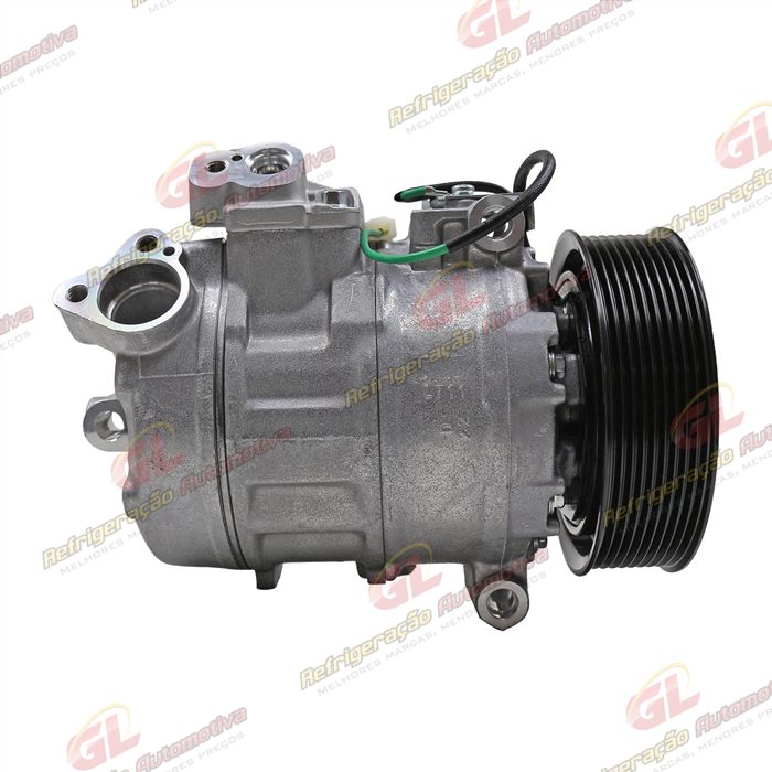 Compressor AA Modelo AA Denso 7SBU16C Caminhão Mercedes Benz Axor - 24 Volts Polia 9pk 135mm OEM: 4572300111/ A0002343711 — foto 4