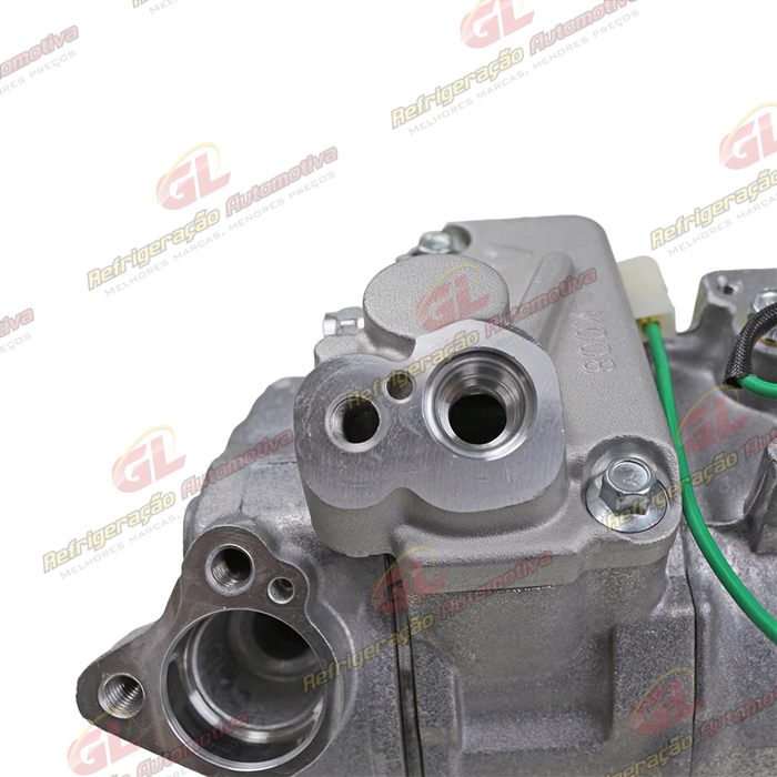 Compressor AA Modelo AA Denso 7SBU16C Caminhão Mercedes Benz Axor - 24 Volts Polia 9pk 135mm OEM: 4572300111/ A0002343711 — foto 9