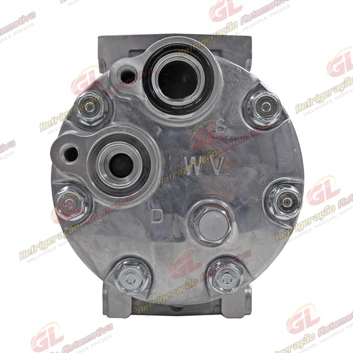 Compressor Modelo 7H15 8044/ 8242/ 8112/ 6028/ 8176 Caminhão Volvo NH 1999 Até 2006/ FH/ FM 1998 Até 2007/ Caminhão VM 2008 Até 2022/ Máquina Volvo - 24 Volts Polia 8pk 132mm OEM: 11412631 — foto 5