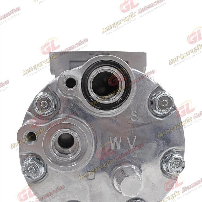 Compressor Modelo 7H15 8044/ 8242/ 8112/ 6028/ 8176 Caminhão Volvo NH 1999 Até 2006/ FH/ FM 1998 Até 2007/ Caminhão VM 2008 Até 2022/ Máquina Volvo - 24 Volts Polia 8pk 132mm OEM: 11412631 — foto 7