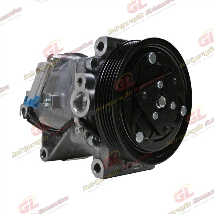 Compressor Modelo AA Calsonic Fiat Palio/Uno Fire 2006>/ Novo Uno 2011 Até 2014 - 12 Volts Polia 5pk 115mm OEM: 51786321 — foto 4