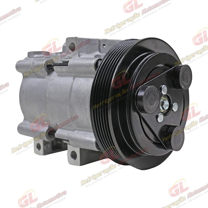 Compressor Fic Ford FS10 FX15 Fiesta / Ka / F250 Gasolina / Ecosport 1.6/ Hyundai Elantra - 12 Volts Polia 6pk 148mm R134a — foto 4