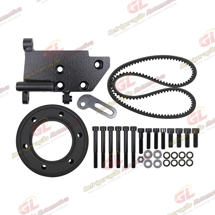Suporte do Compressor Modelo 5H14/7H15 Polia 2A Caminhão MB Accelo/Atego 915/1016/1315/1318/1620 Eletrônico