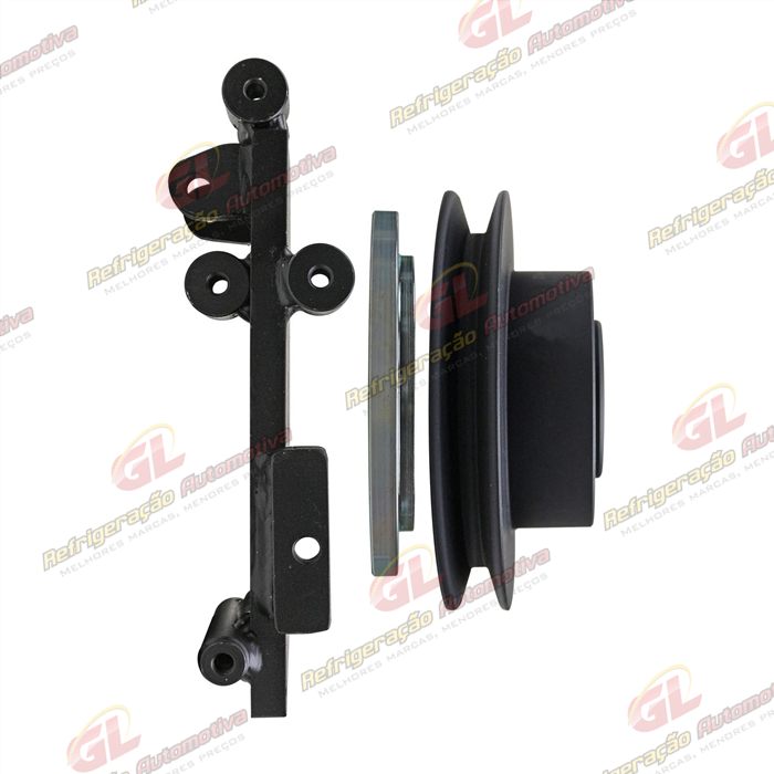 Suporte do Compressor Sanden 5H14 Polia 2A Caminhão Fiat Iveco Daily Eletronico 2012> 35S-14 / 55C16 / 45-S17 / 55-C17 / 70-C17 / 35-150 / 45-170 / 65-170 Com Ar Condicionado — foto 4