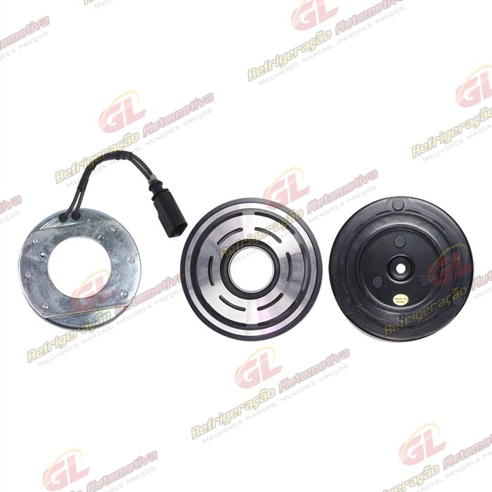 Conjunto de Embreagem do Compressor Delphi CVC Volkswagen Fox - 12 Volts Polia 6pk 114mm — foto 2