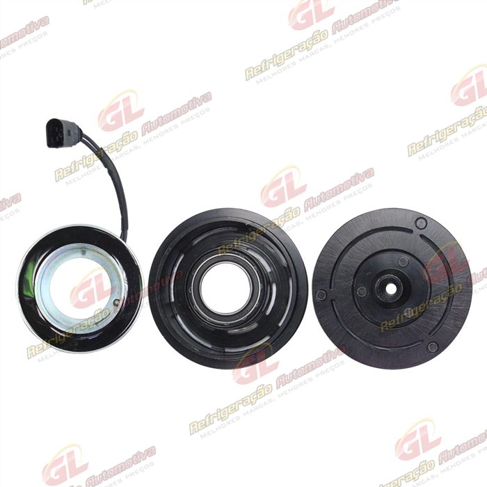 Conjunto de Embreagem do Compressor Delphi CVC Volkswagen Fox - 12 Volts Polia 6pk 114mm — foto 3