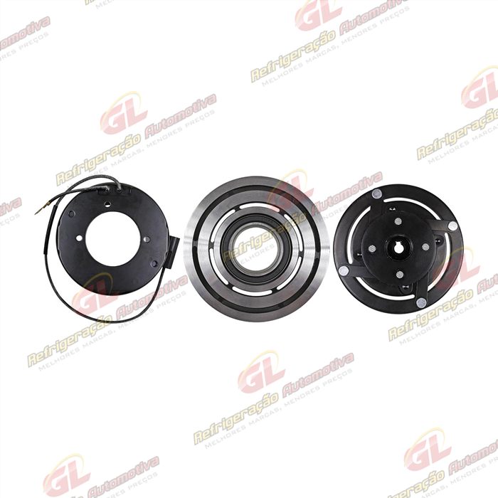 Conjunto de Embreagem do Compressor Denso 10P15 Caminhão Mercedes Benz Accelo/ Axor 2638/ Volkswagen Constellation - 24 Volts Polia 8pk 123mm — foto 3