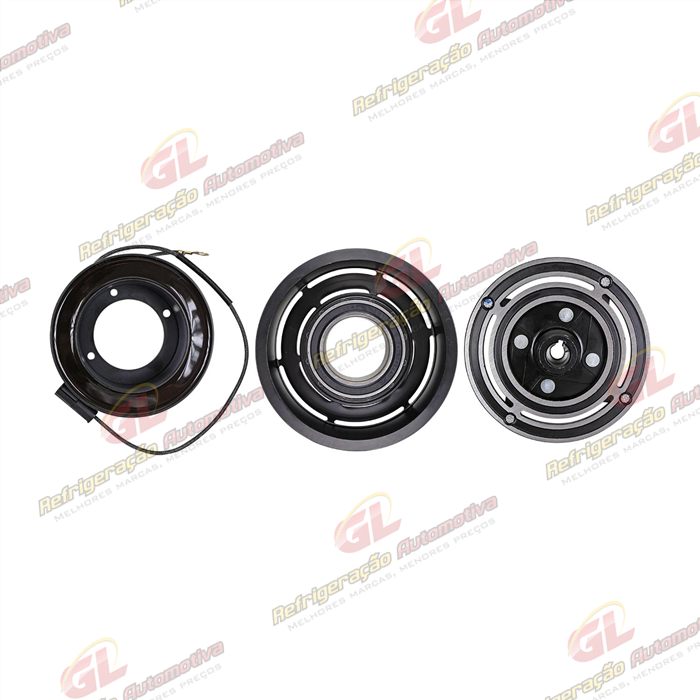 Conjunto de Embreagem do Compressor Denso 10P15 Caminhão Mercedes Benz Accelo/ Axor 2638/ Volkswagen Constellation - 24 Volts Polia 8pk 123mm — foto 4