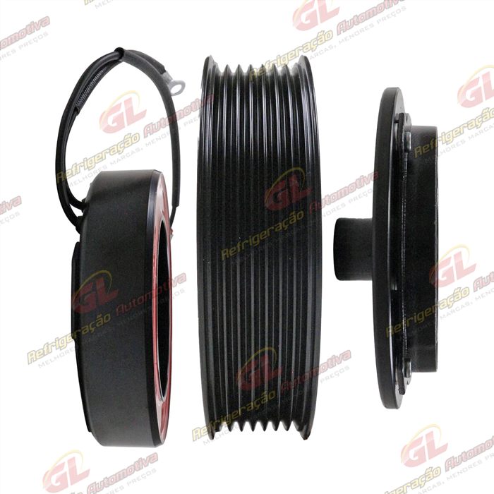 Conjunto de Embreagem do Compressor Denso 10S15 Toyota Hilux/ SW4/ SRV 2005> - 12 Volts Polia 7pk 125mm — foto 5