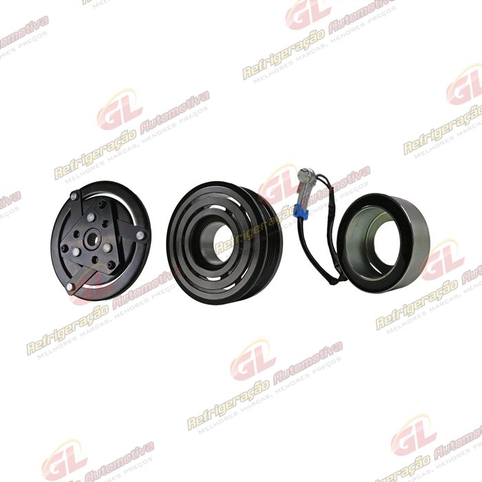 Conjunto de Embreagem do Compressor RC.600.064 Scroll Chevrolet Tracker/ Spin/ Onix/ Sonic 1.6/ Cobalt 1.8 - 12 Volts Polia 5pk 103mm — foto 2