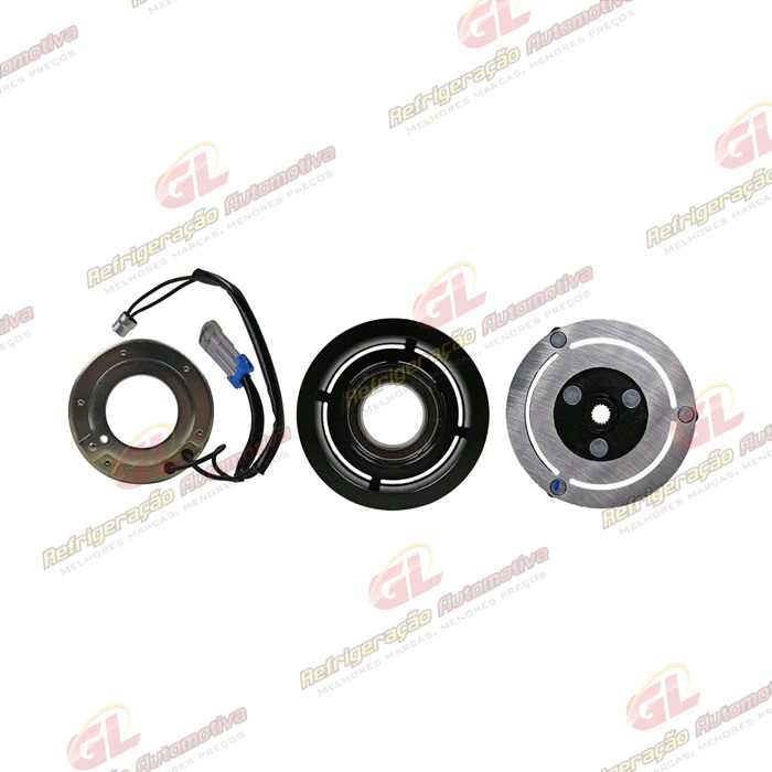 Conjunto de Embreagem do Compressor RC.600.064 Scroll Chevrolet Tracker/ Spin/ Onix/ Sonic 1.6/ Cobalt 1.8 - 12 Volts Polia 5pk 103mm — foto 3