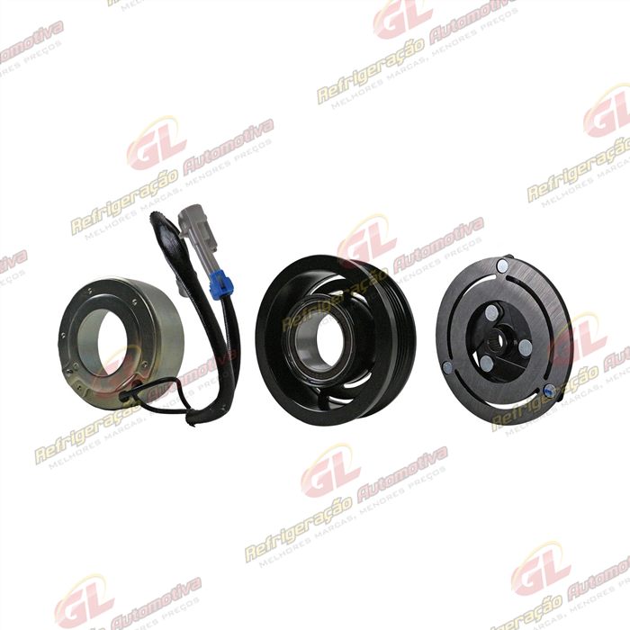 Conjunto de Embreagem do Compressor RC.600.064 Scroll Chevrolet Tracker/ Spin/ Onix/ Sonic 1.6/ Cobalt 1.8 - 12 Volts Polia 5pk 103mm — foto 4