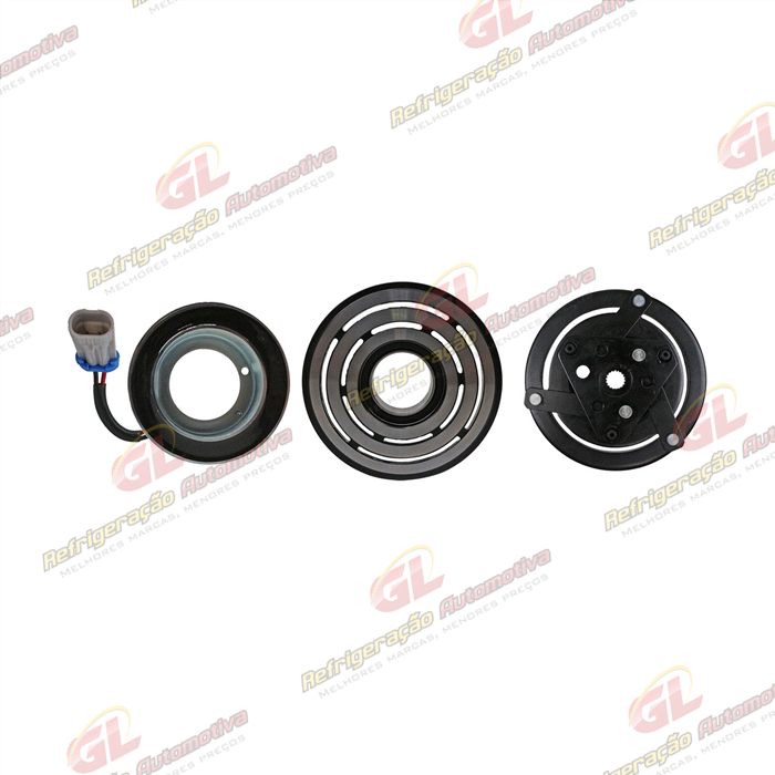Conjunto de Embreagem do Compressor Original Scroll Chevrolet Prisma 2013 Até 2019 / Spin/Onix 2013> / Cobalt 2012> - 12 Volts Polia 5pk 103mm — foto 2