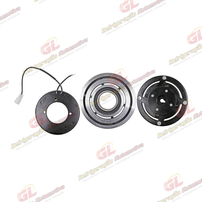 Conjunto de Embreagem do Compressor Denso 10P15 Mitsubishi L200 Triton / Outlander Flex RC.600.190 / RC.600.191 - 12 Volts Polia 8pk 120mm — foto 3