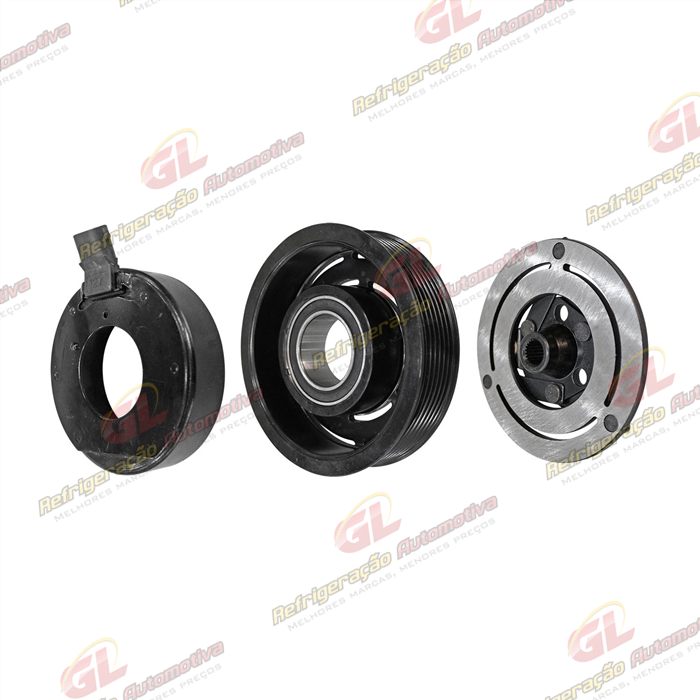 Conjunto de Embreagem do Compressor CVC Delphi 20069 Renault Megane 2.0 - 12 Volts Polia 7pk 119mm — foto 2