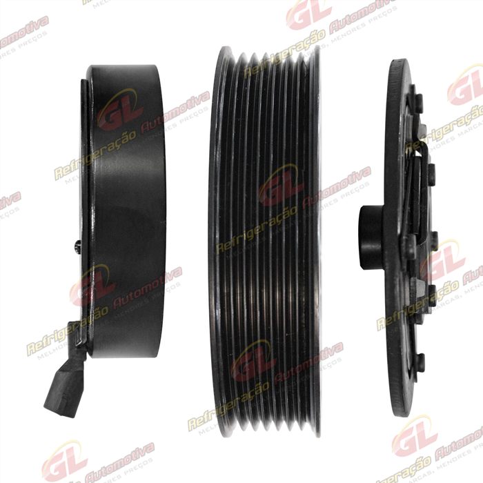 Conjunto de Embreagem do Compressor CVC Delphi 20069 Renault Megane 2.0 - 12 Volts Polia 7pk 119mm — foto 5