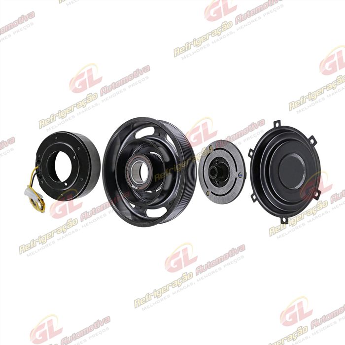 Conjunto de Embreagem do Compressor RC.600.173 Sanden 7H15 Caminhão Volvo - 24 Volts Polia 8pk 180mm OEM: 20779978 — foto 2