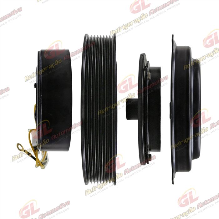 Conjunto de Embreagem do Compressor RC.600.173 Sanden 7H15 Caminhão Volvo - 24 Volts Polia 8pk 180mm OEM: 20779978 — foto 5