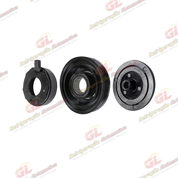 Conjunto de Embreagem do Compressor Denso Scroll Fiat Palio / Uno Fire 12 Volts Polia 5pk 120mm — foto 2