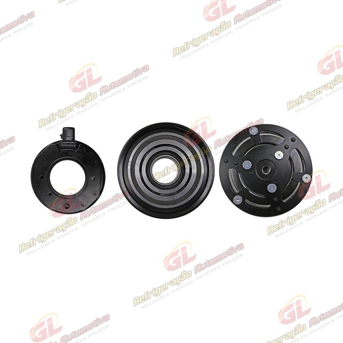 Conjunto de Embreagem do Compressor Denso Scroll Fiat Palio / Uno Fire 12 Volts Polia 5pk 120mm — foto 3