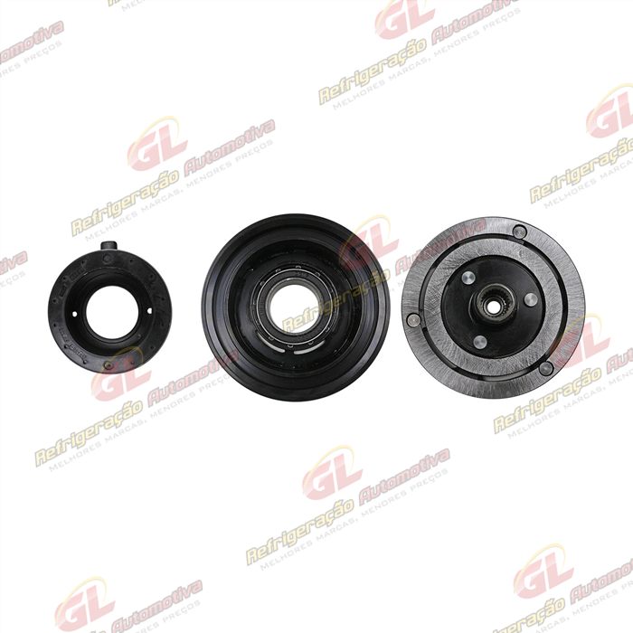 Conjunto de Embreagem do Compressor Denso Scroll Fiat Palio / Uno Fire 12 Volts Polia 5pk 120mm — foto 4