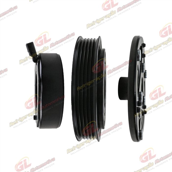Conjunto de Embreagem do Compressor Denso Scroll Fiat Palio / Uno Fire 12 Volts Polia 5pk 120mm — foto 5