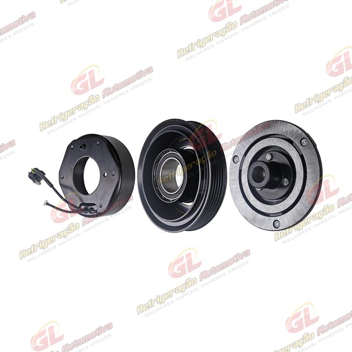 Conjunto de Embreagem do Compressor DF11 Hyundai HB20 Motor 1.0 - 12 Volts Polia 5pk 123mm — foto 2