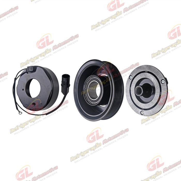 Conjunto de Embreagem do Compressor DF13 Hyundai HB20 Motor 1.6 - 12 Volts Polia 6pk — foto 2