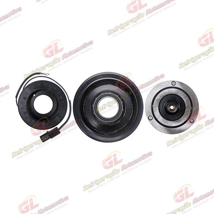 Conjunto de Embreagem do Compressor DF13 Hyundai HB20 Motor 1.6 - 12 Volts Polia 6pk — foto 4