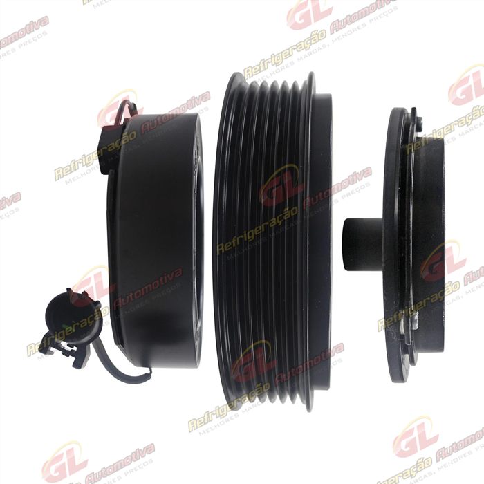Conjunto de Embreagem do Compressor DF13 Hyundai HB20 Motor 1.6 - 12 Volts Polia 6pk — foto 5