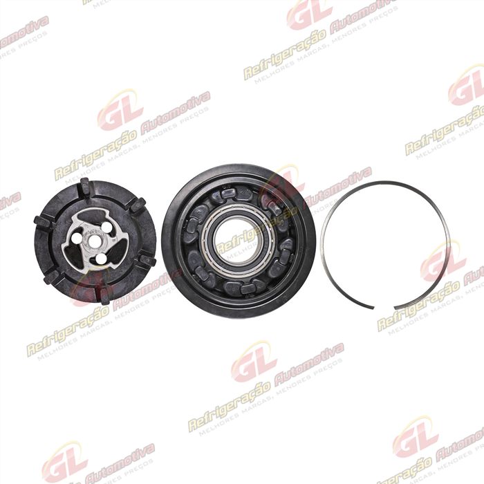 Conjunto de Embreagem do Compressor Denso 6SEU12C ND2 6QO820803D Volkswagen Polo Novo do Compressor RC.600.361 - 12 Volts Polia 6pk 115mm — foto 4