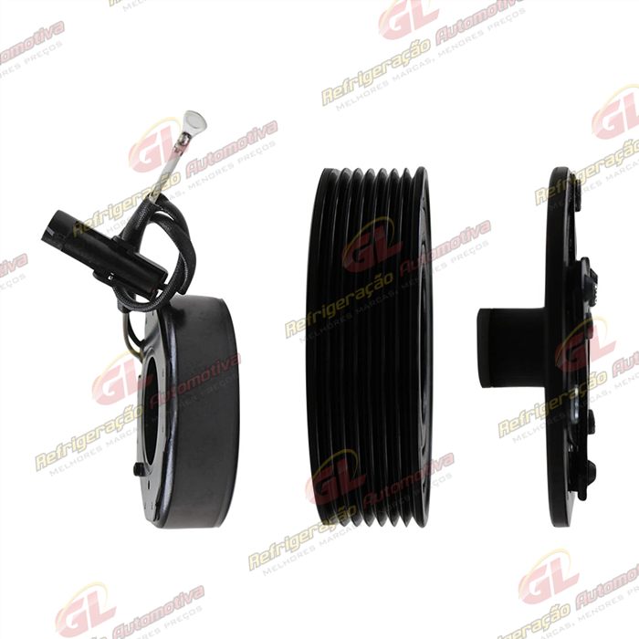 Conjunto de Embreagem do Compressor Denso 10SR13C RC.600.370 Toyota Etios - 12 Volts Polia 7pk 105mm — foto 5