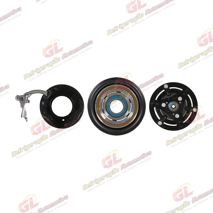 Conjunto de Embreagem do Compressor 10SRE11C Toyota Hilux 2.8 - 12 Volts Polia 7pk 125mm — foto 3