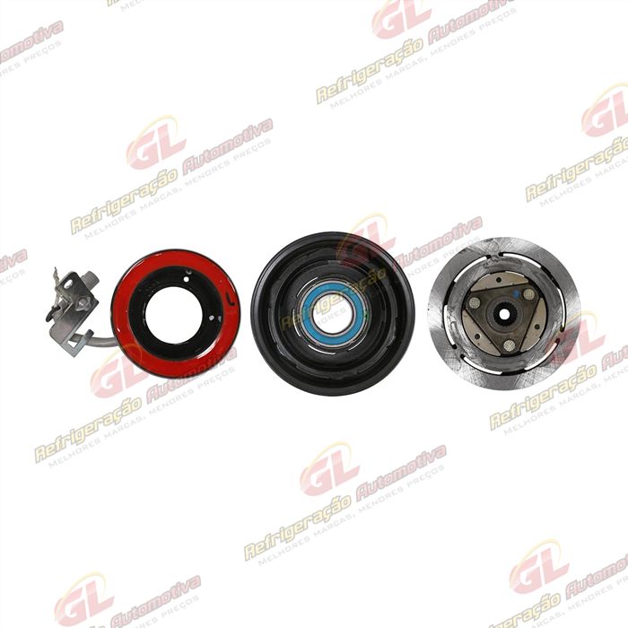 Conjunto de Embreagem do Compressor 10SRE11C Toyota Hilux 2.8 - 12 Volts Polia 7pk 125mm — foto 4