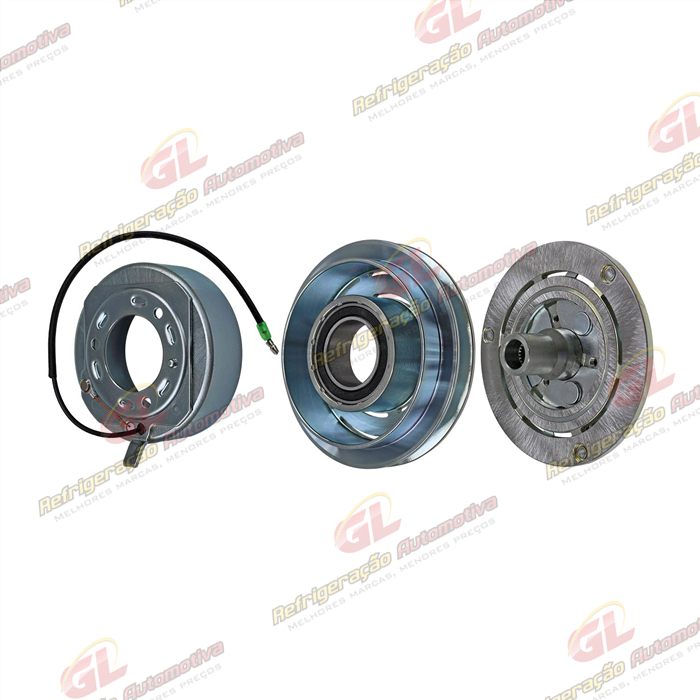 Conjunto de Embreagem do Compressor RC.600.383 Modelo Valeo Mitsubishi L200 Sport - 12 Volts Polia Canal 1A 125mm — foto 2