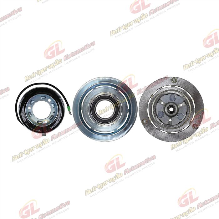 Conjunto de Embreagem do Compressor RC.600.383 Modelo Valeo Mitsubishi L200 Sport - 12 Volts Polia Canal 1A 125mm — foto 4
