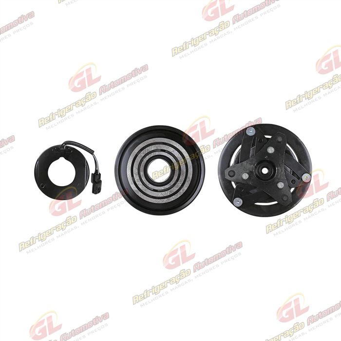 Conjunto de Embreagem do Compressor Renault Kwid (Para Compressor Original) - 12 Volts Polia 3pk 132mm — foto 3
