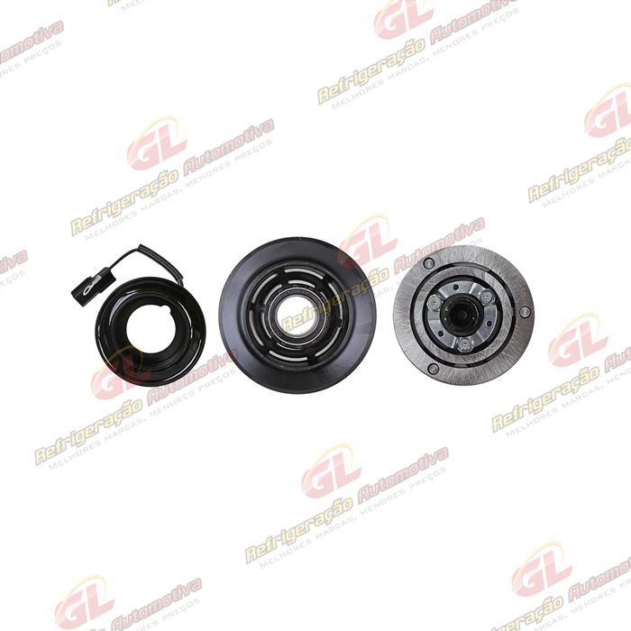 Conjunto de Embreagem do Compressor Renault Kwid (Para Compressor Original) - 12 Volts Polia 3pk 132mm — foto 4