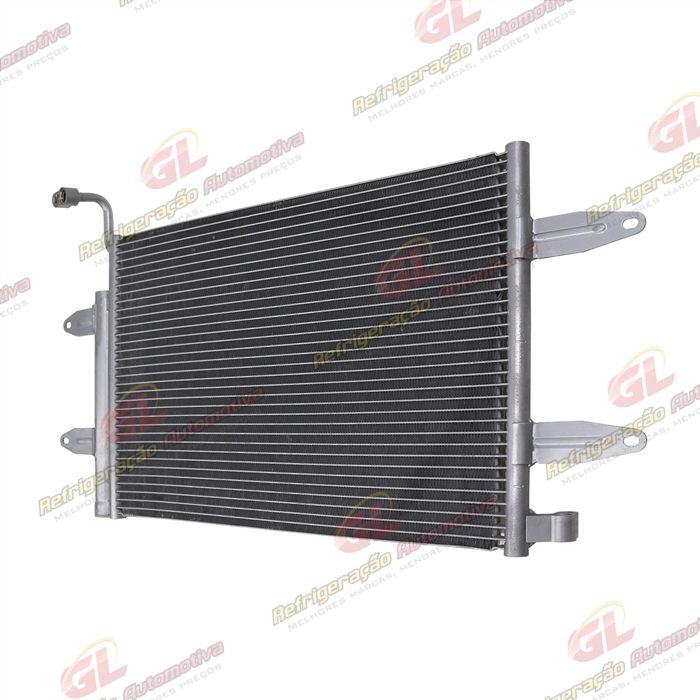 Condensador Volkswagen Polo/ Fox 2003> / Gol/ Voyage/ Saveiro Fluxo Paralelo Original - Sistema Denso OEM: 5Z0820411E — foto 2