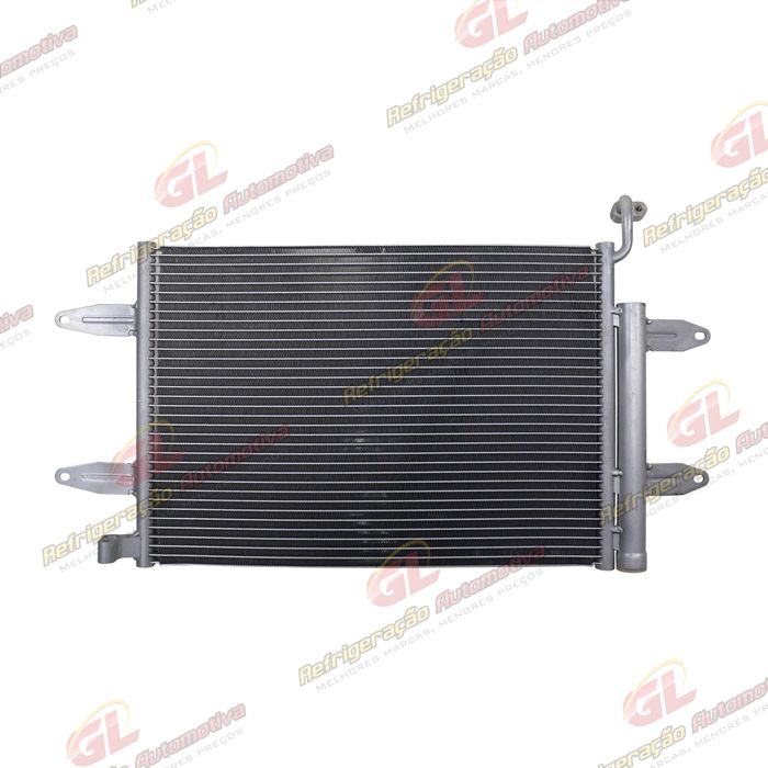 Condensador Volkswagen Polo/ Fox 2003> / Gol/ Voyage/ Saveiro Fluxo Paralelo Original - Sistema Denso OEM: 5Z0820411E — foto 4